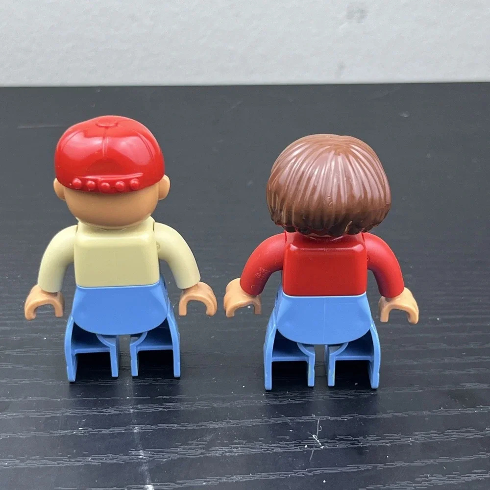 LEGO DUPLO Farmer Figures Lot of 2 Genuine Farm People Minifigures